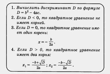Правило решения уравнения