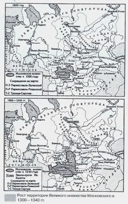 Территории Московского княжества.