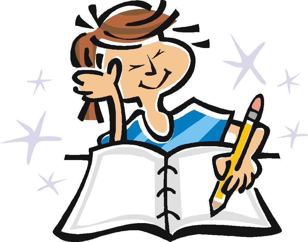 Girl writing