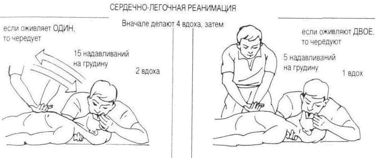 Первая помощь при острых нарушениях дыхания и кровообращения