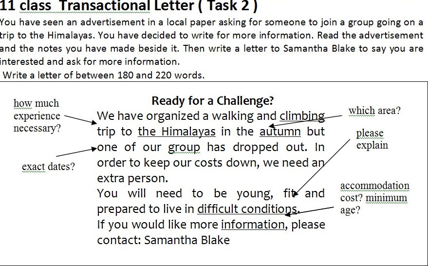 writing a letter