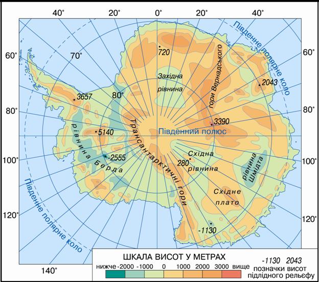 Підлідний рельєф