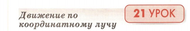 Урок 21. Движение по числовому лучу
