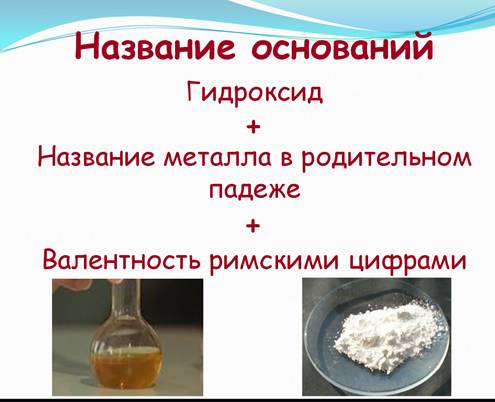Название оснований