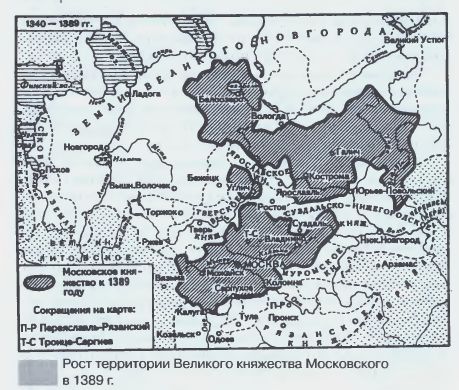 Территории Московского княжества.